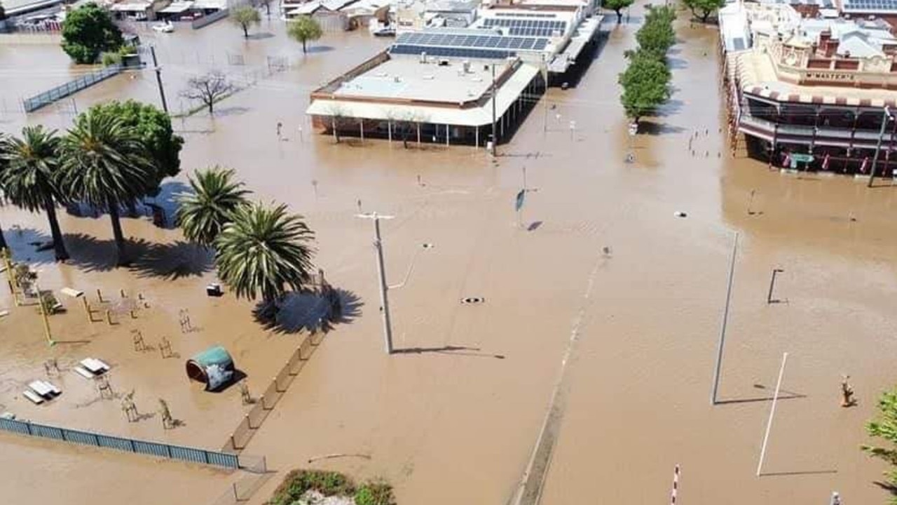 An aerial image of the flooding in Rochester. Picture: Facebook