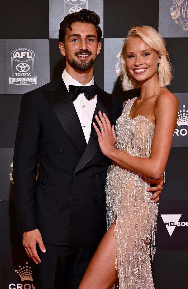 The pair at this year’s Brownlow Medal. Picture: Quinn Rooney