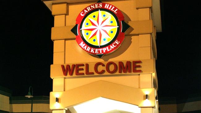 Carnes Hill Marketplace Shopping Centre, which has been identified as an at risk venue.