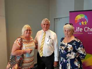 IMPORTANT TALK: Gunther Village Facility Manager Vicki Boyd and Care Manager Colleen Maddern met with the Minister for Aged Care Ken Wyatt over a breakfast held at Hervey Bay on Wednesday, October 31.