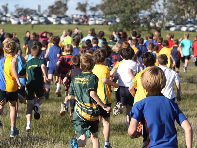The Tasmanian Primary All Schools Cross Country at Symmons Plains.