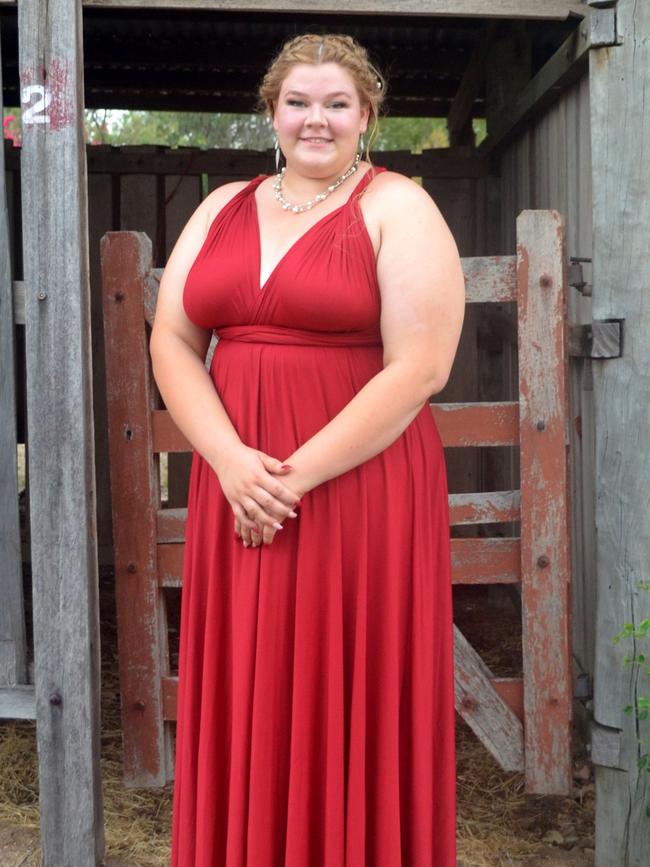 Sabrina Wager at the 2023 Burnett State College formal. Image credit: Burnett State College.