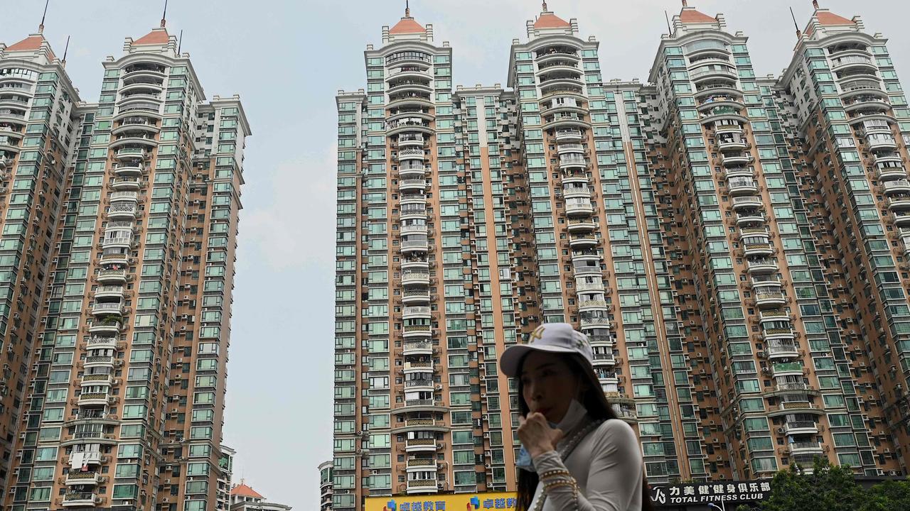 The sale of new homes dropped by 36 per cent in China in April. Picture: Noel Celis/AFP