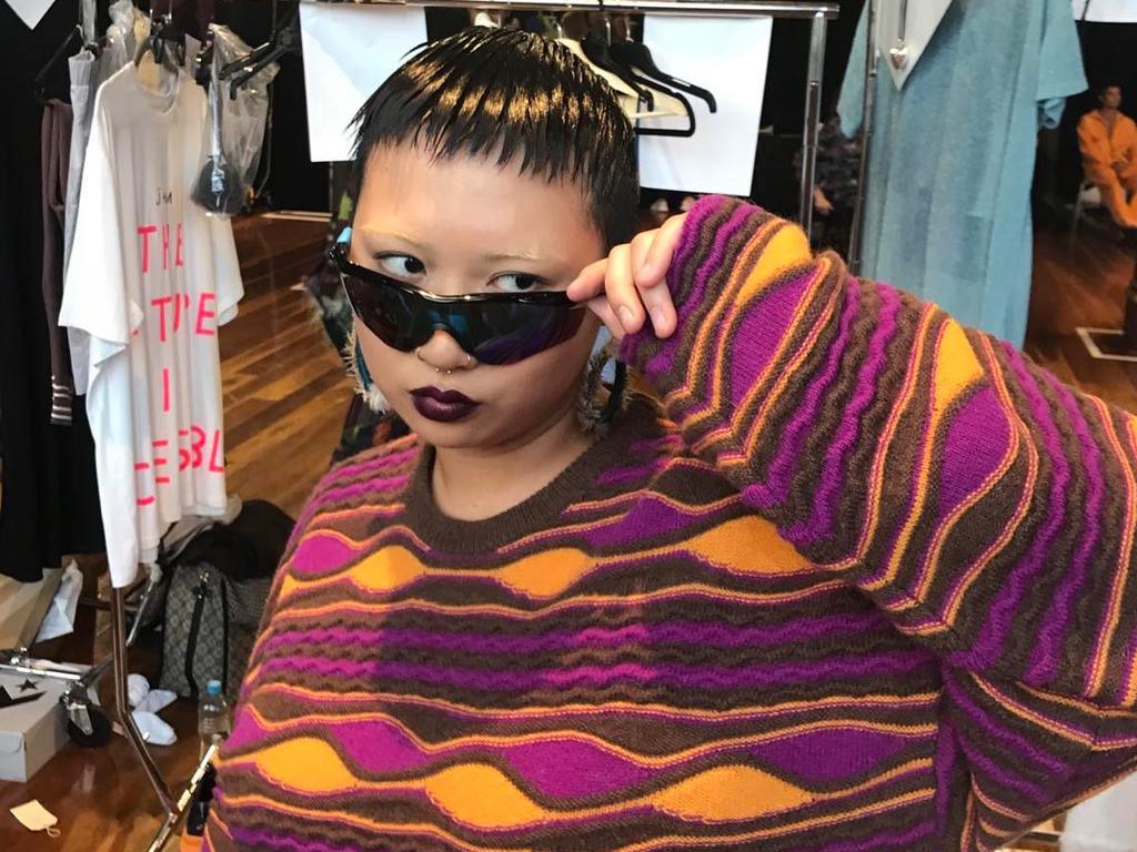 Jess Seeto said she and the other plus-size model in the final show were given baggy clothing and activewear, while the straight-sized models wore ball gowns and intricate designs. Picture: Instagram
