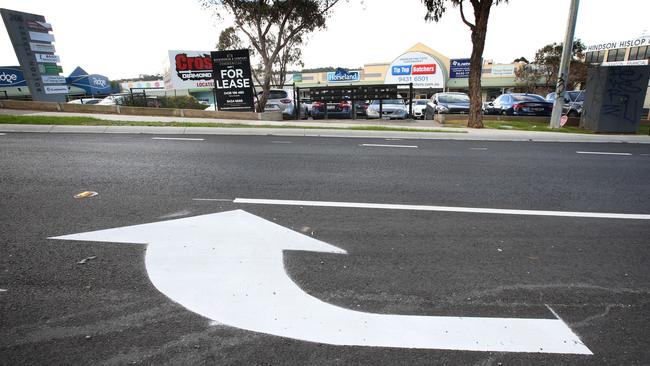 A turning lane to nowhere on Bolton St. Picture: David Caird