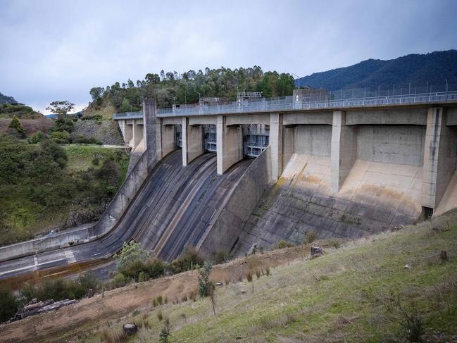 The Eildon Dam spillway. Picture: Mark Stewart