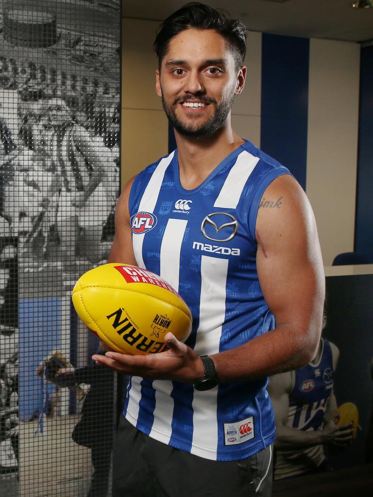 Former Sun Aaron Hall is bringing his run and goalkicking to the Kangas. Pic: Michael Klein