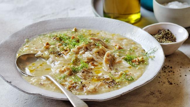 Chicken and fennel is a great mix for soup.