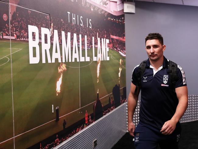 Victor Radley arrives ahead of England’s Rugby League World Cup 2021 Pool A match against Greece at Bramall Lane. Picture: Getty Images