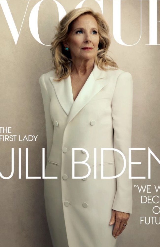 Jill Biden on Vogue's cover. Picture: Vogue
