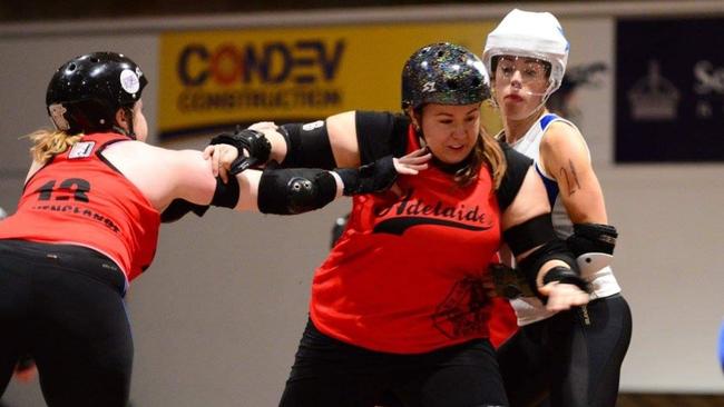 ‘Bowdacious Brusiser’ is proud to be a part of the roller derby community. Picture: Supplied