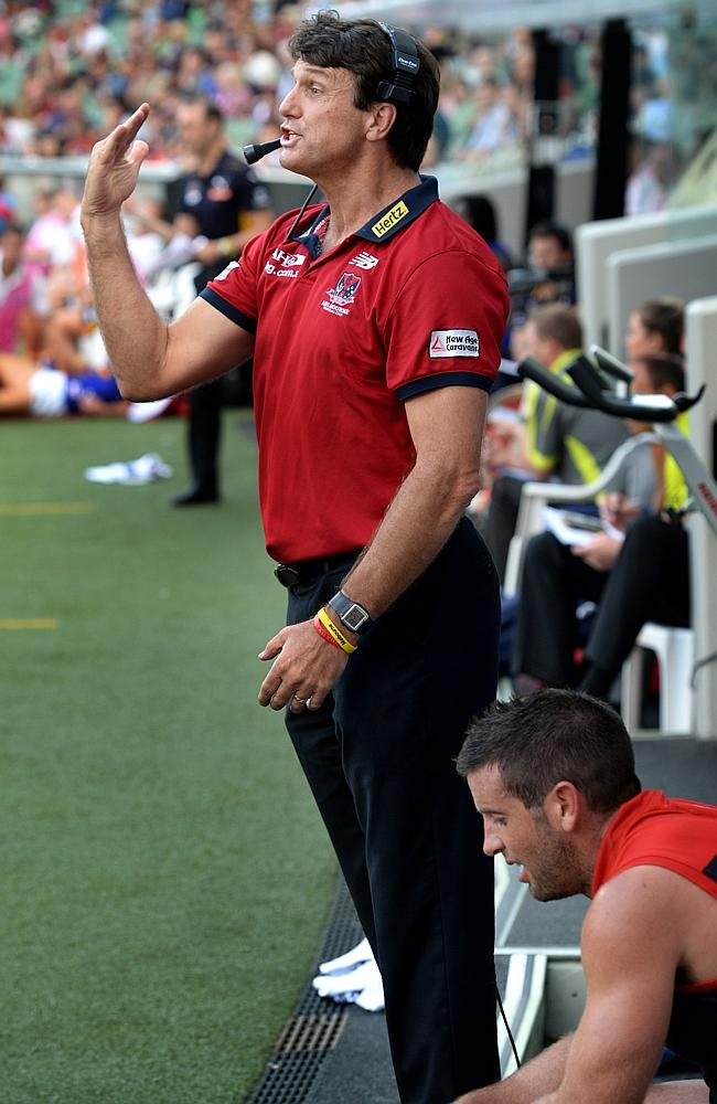 A frustrated Paul Roos in the last quarter.