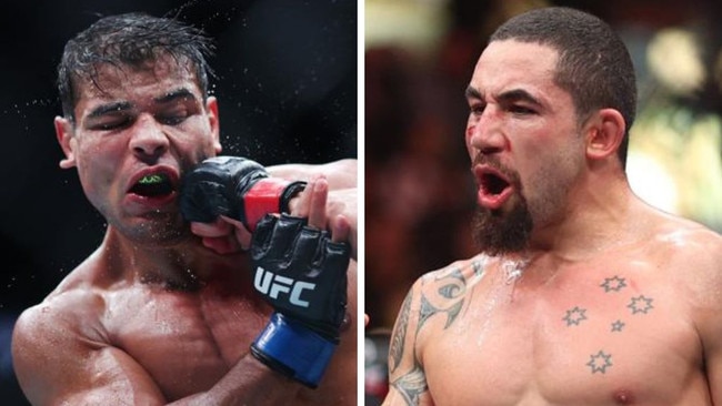 Paulo Costa and Rob Whittaker. Photos: Getty Images