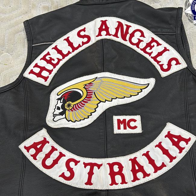 Hells Angels colours recently seized by police.