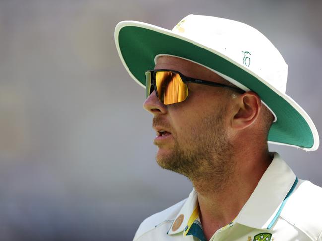 Josh Hazlewood missed the Adelaide Test through injury, and will have to prove his fitness to make Australia’s XI for Brisbane. Picture: Getty Images