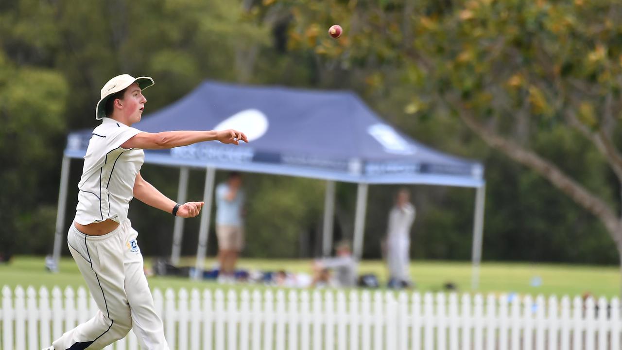 GPS First XI cricket between Churchie and Brisbane Grammar in round 2.