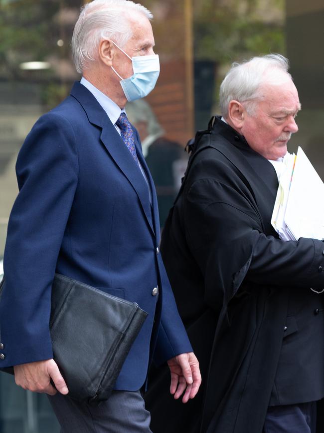 Neil Lennie leaves Victorian County Court after his sentencing hearing. Picture: Sarah Matray