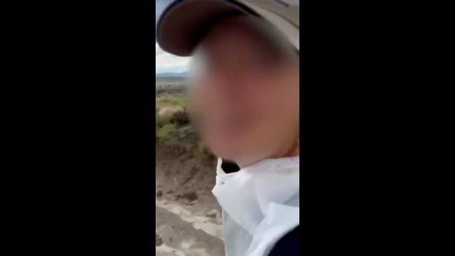 Young hikers narrowly escape being struck by lightning