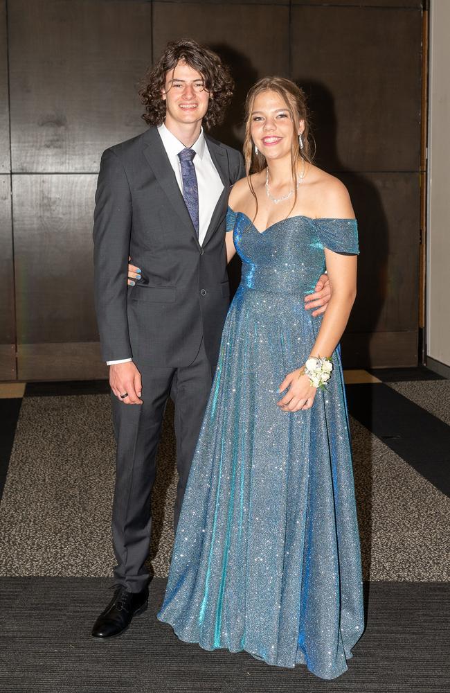 Aidan Manning and Kayleigh North at Mackay Christian College Graduation dinner, Thursday 16 November 2023 Picture:Michaela Harlow