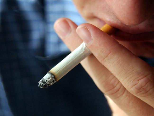 Smoker inhaling on cigarettePhoto Warren Lynam / Sunshine Coast Daily