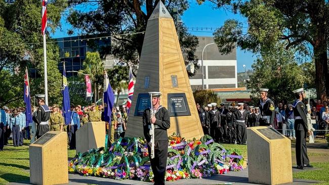 Anzac Memorial at Mawson Park in Campbelltown for 2024 ceremony. Picture: Facebook