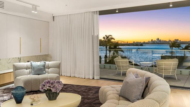 Priceless views from inside the Rose Bay property.