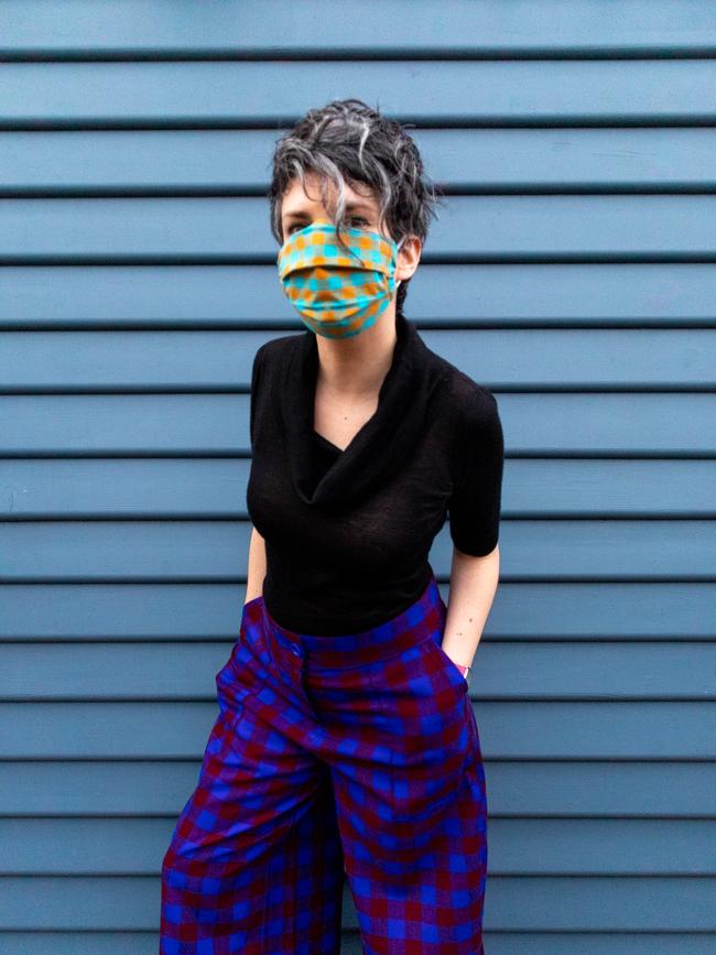 Modern Mending author Erin Lewis-Fitzgerald asks people to share their looks via #themaskedoutfit.