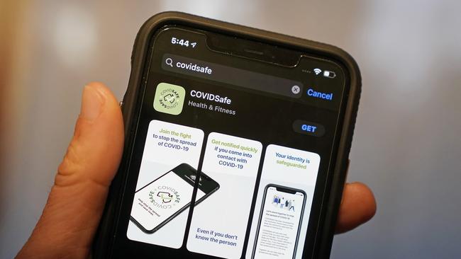 The Australian government’s new COVIDSafe app. Picture: AAP