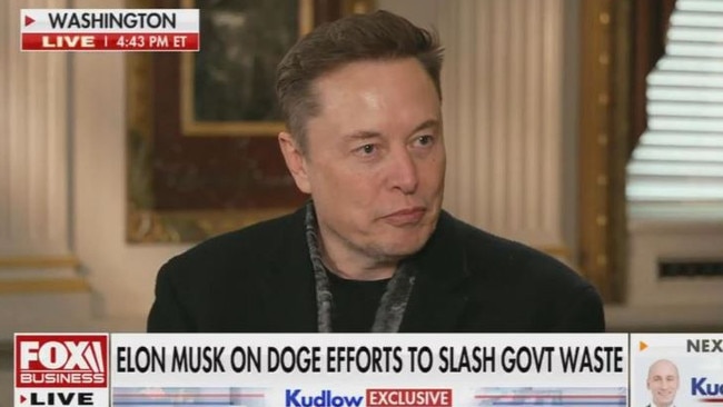 Musk looked on the verge of tears during a recent interview about Tesla's bloodbath. Picture: X