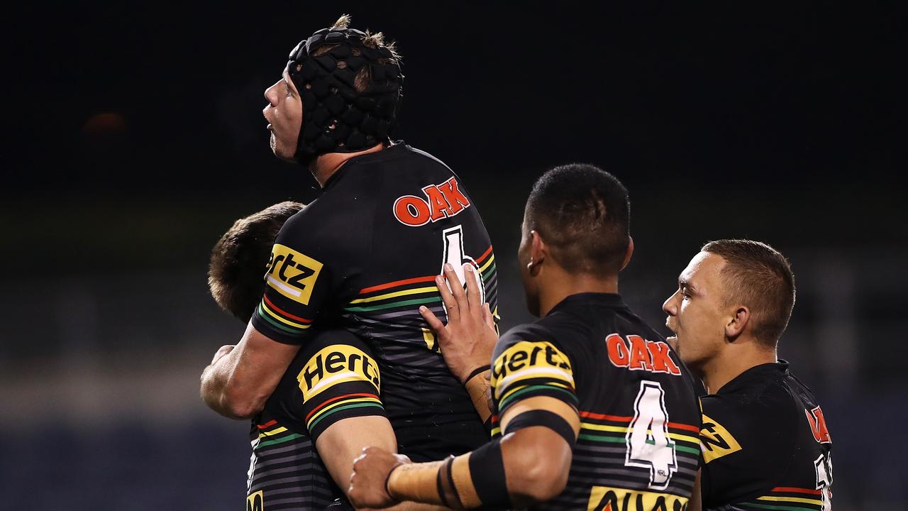 Panthers boss Brian Fletcher has warned Bulldogs-bound Trent Barrett not to take the club’s young guns with him. (Photo by Mark Kolbe/Getty Images).