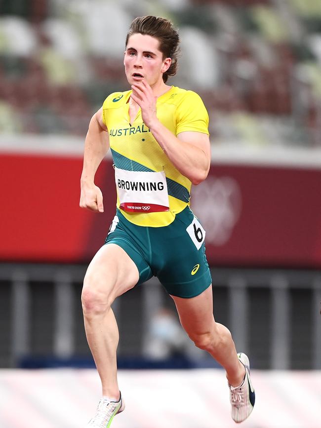 Browning captured the attention of a nation at the Tokyo Olympics. Picture: Matthias Hangst/Getty Images