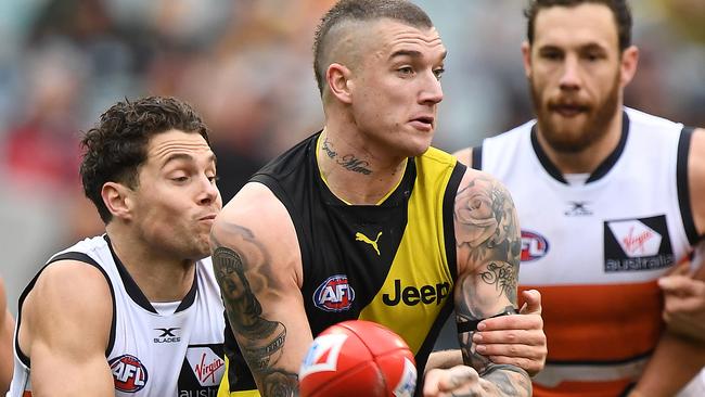 Dustin Martin and Josh Kelly will be keys for Richmond and GWS. Picture: AAP Images