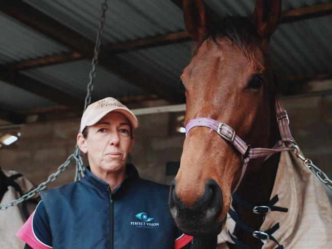 Trainer Steph Sixtus at the 2021 Warwick Picnic Races.