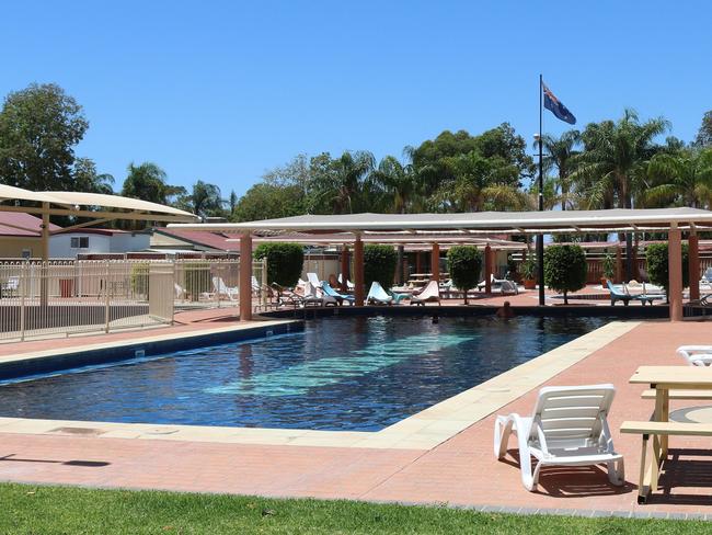 ROAD TRIP: A motel with thermal pools in Moree, NSW on a stopover on Malcolm Wells'  trip to Sydney.