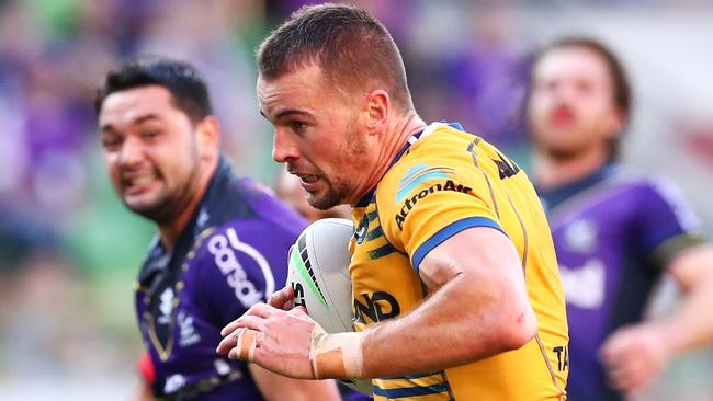 Eels skipper Clint Gutherson was full of praise for Ray Stone. Picture: Kelly Defina/Getty Images