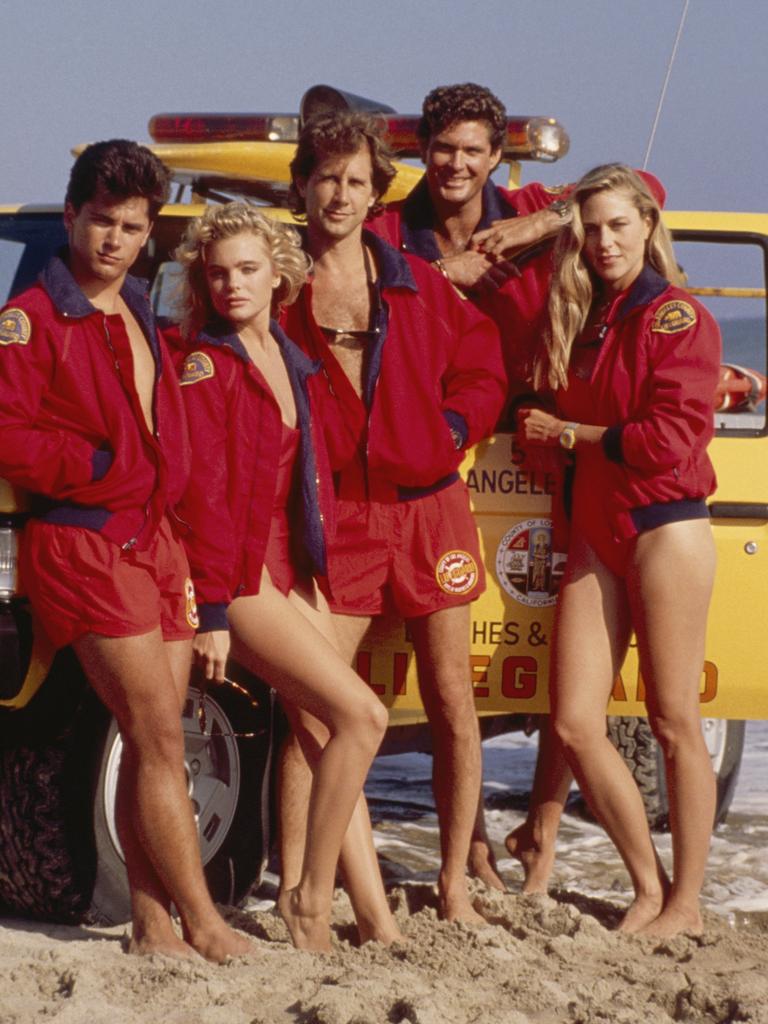 Eleniak (second from left) was an original cast member on the show. Picture: Paul Drinkwater/NBCU