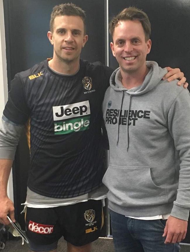 Brett Deledio and Hugh van Cuylenburg. Picture: Supplied