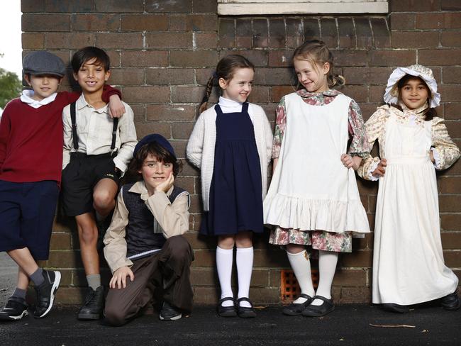 Undercliffe Public School students Mika, Amaro, Henry, Tierney, Mica and Araa as part of Education Week. Picture: Richard Dobson