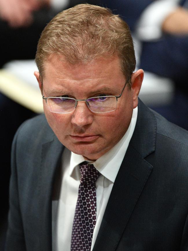 Reid MP Craig Laundy has confirmed he won’t leave the government in the lurch before the next election. Picture: AAP