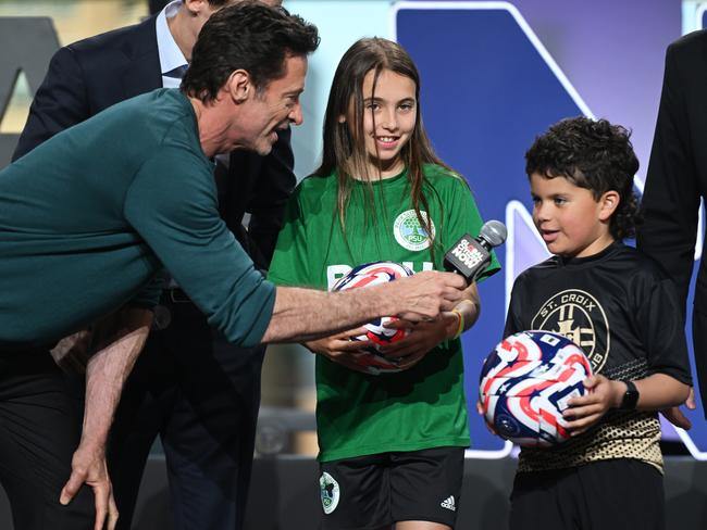 Hugh Jackman was king of the kids during Global Citizen NOW. Picture: Getty Images
