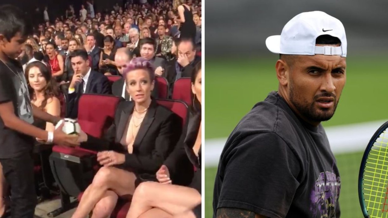 Megan Rapinoe has been criticised by Nick Kyrgios and Piers Morgan.