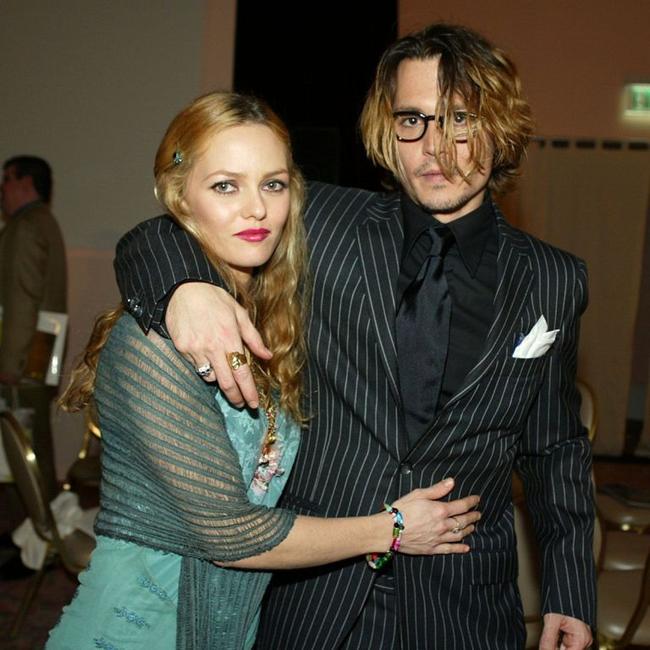 Johnny Depp and Vanessa Paradis. Picture: Supplied.