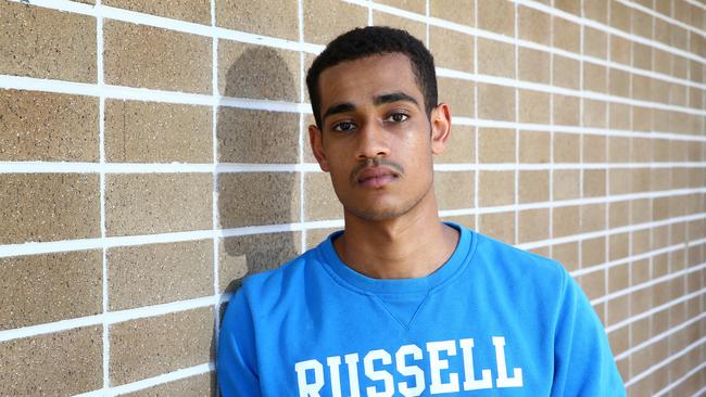 Samson Sherrin, 19, Springfield Lake was injured on the Dreamworld Log Ride on the 17 April 2016. Photographer: Liam Kidston.