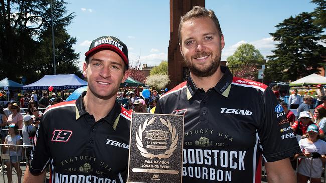 Will Davison and Jonothan Webb took out Bathurst in 2016. Picture: Daniel Kalisz/Getty Images