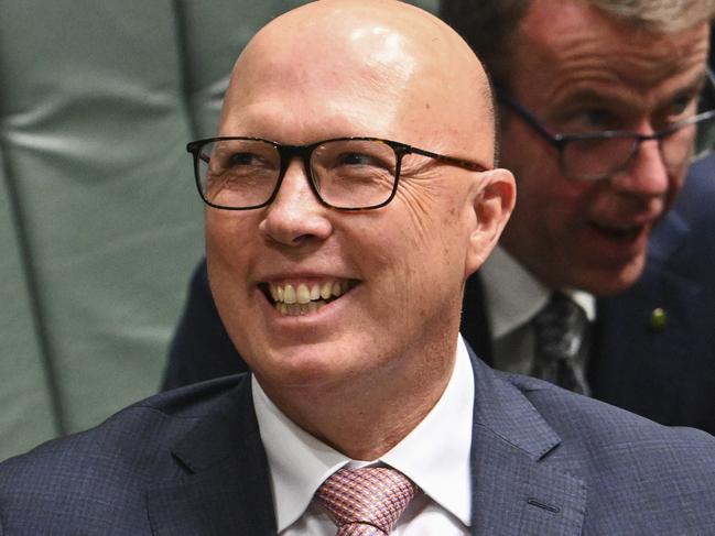 CANBERRA, AUSTRALIA, NewsWire Photos. FEBRUARY 13, 2024: Leader of the Opposition Peter Dutton during Question Time at Parliament House in Canberra. Picture: NCA NewsWire / Martin Ollman