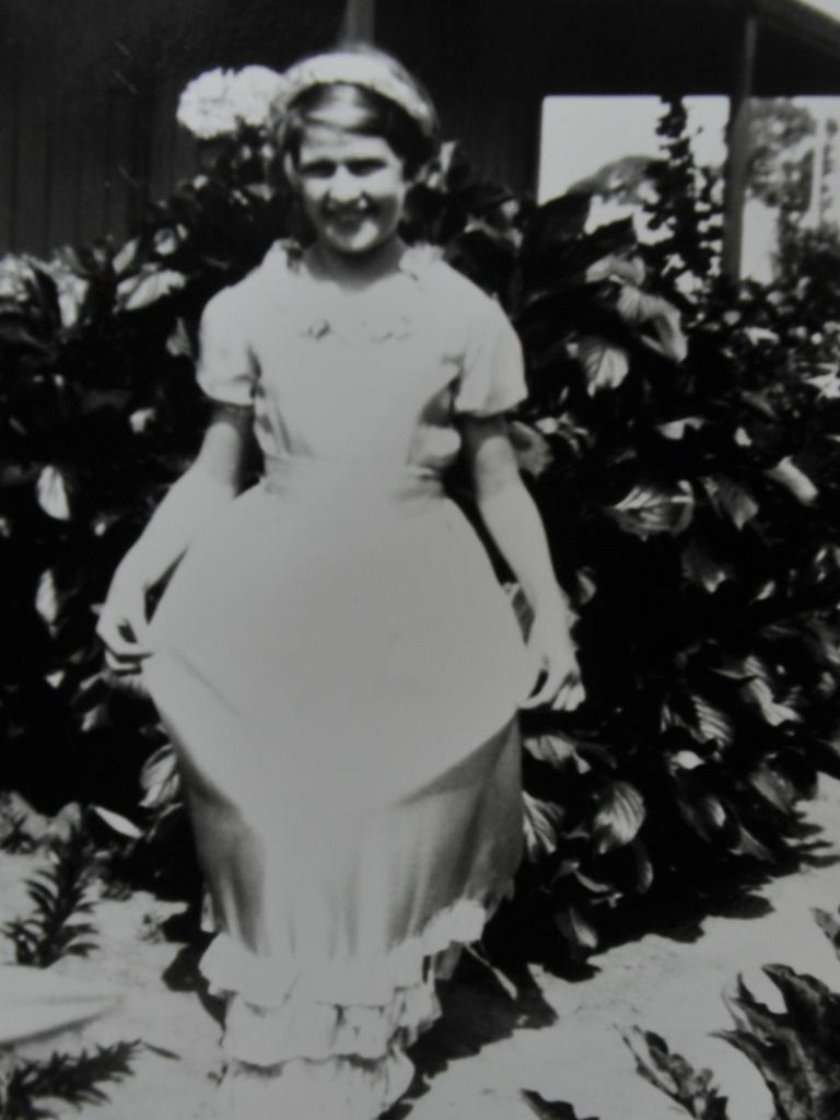 Esther Smith before the first Jacaranda festival in 1935.