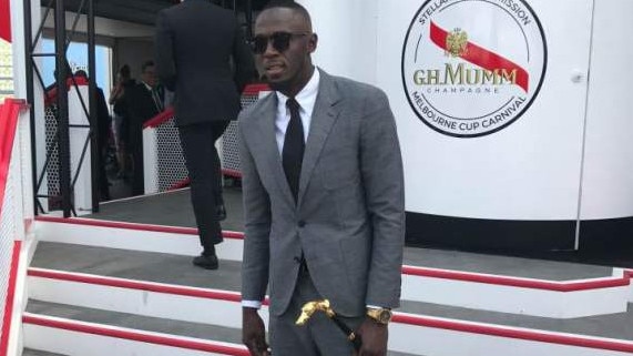 Usain Bolt at Flemington for Derby Day.