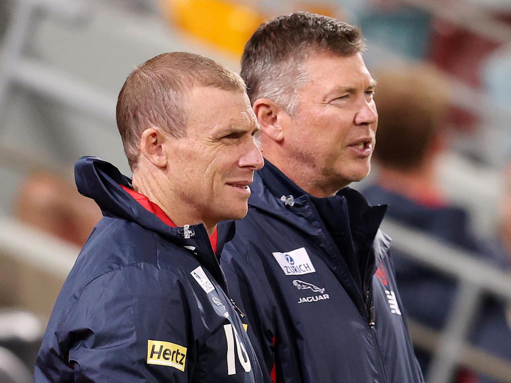 Gary Pert and Simon Goodwin. Picture: Michael Klein