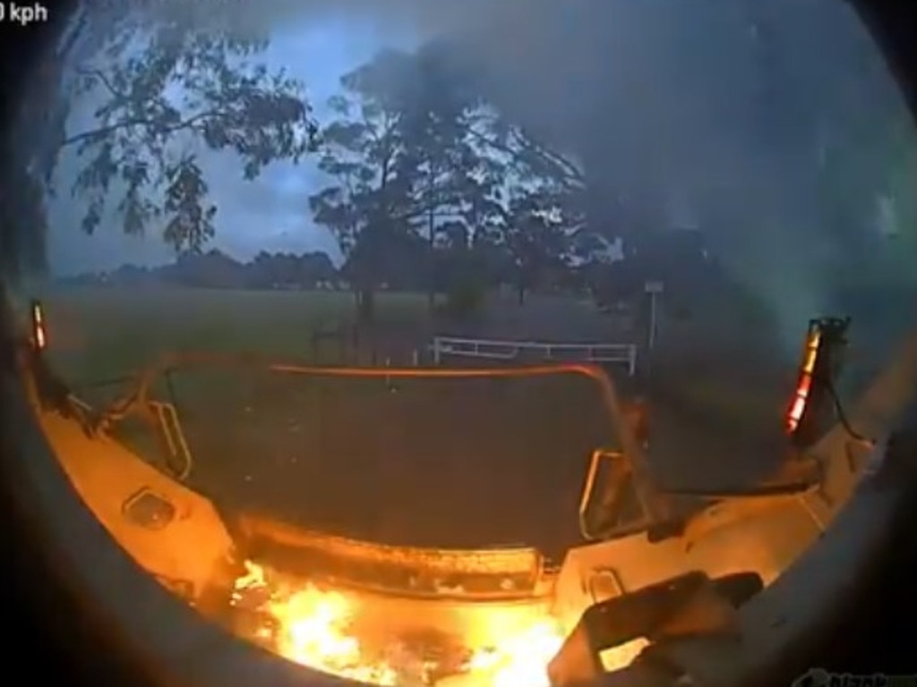 The council workers were forced to safely dump the rubbish in a nearby park. Picture: Canterbury-Bankstown Council