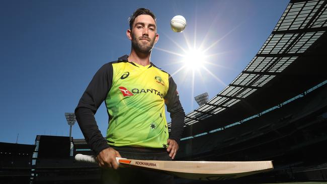 Australian Cricket star  Glenn Maxwell at the MCG ready for his next game.  Picture: Alex Coppel.